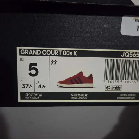 Adidas Scarlet Red Suede Sneakers - Picture 3 of 3